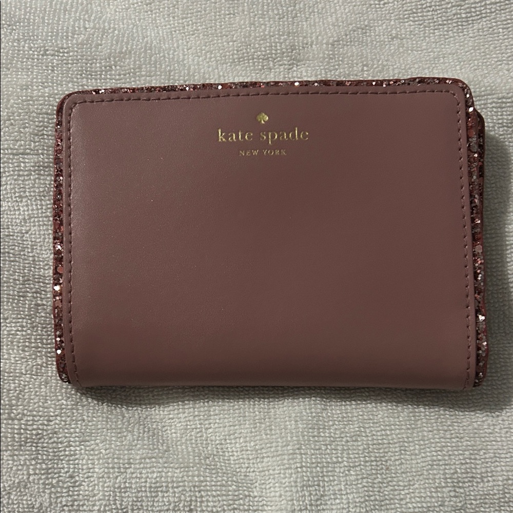 Kate Spade Mauve Glitter Wallet
